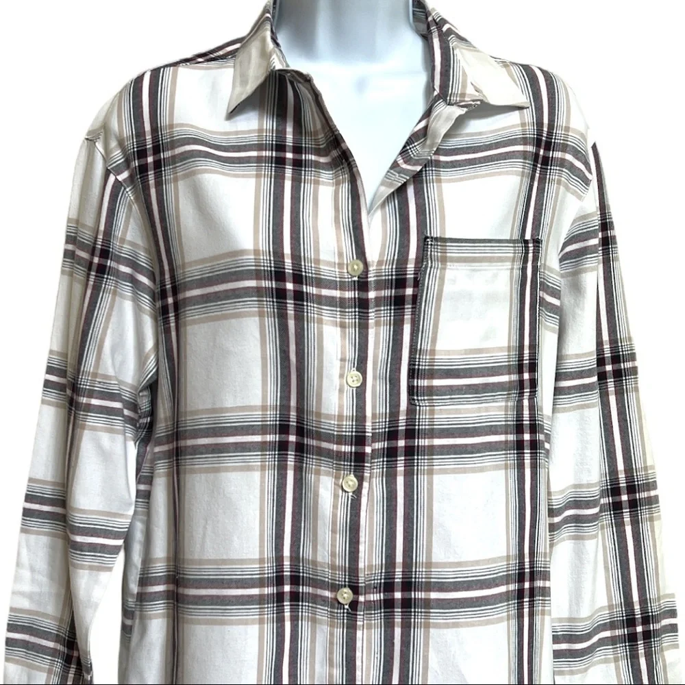 OLD NAVY‎ BOYFRIEND BUTTON DOWN LONG SLEEVE TUNIC WOMEN’S SHIRT SIZE S - Picture 4 of 15